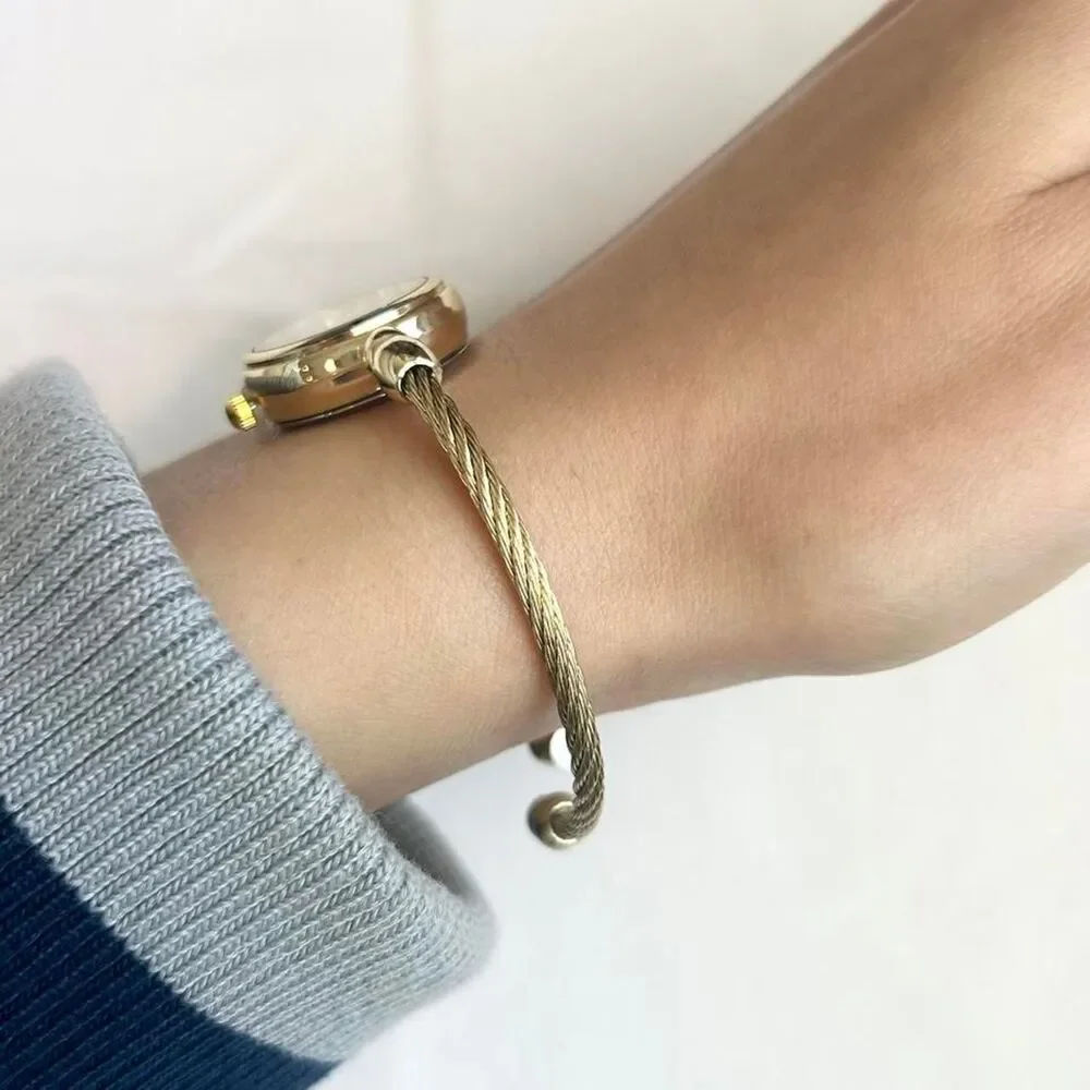 Vintage Inspired Luxury Gold Tone Watch